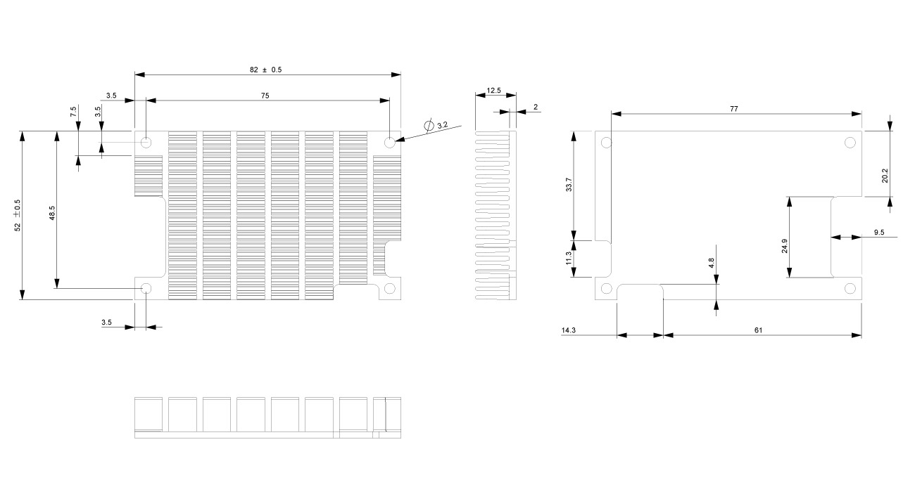 EDMHS12M Dimensions