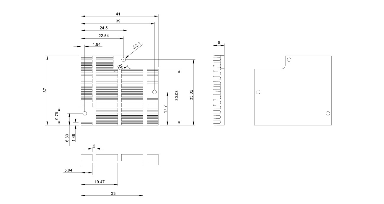 PICOHS06M Dimensions