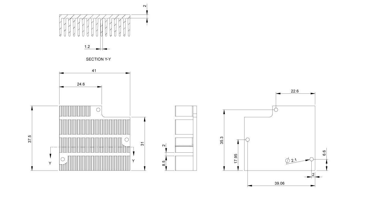 PICOHS12M Dimensions