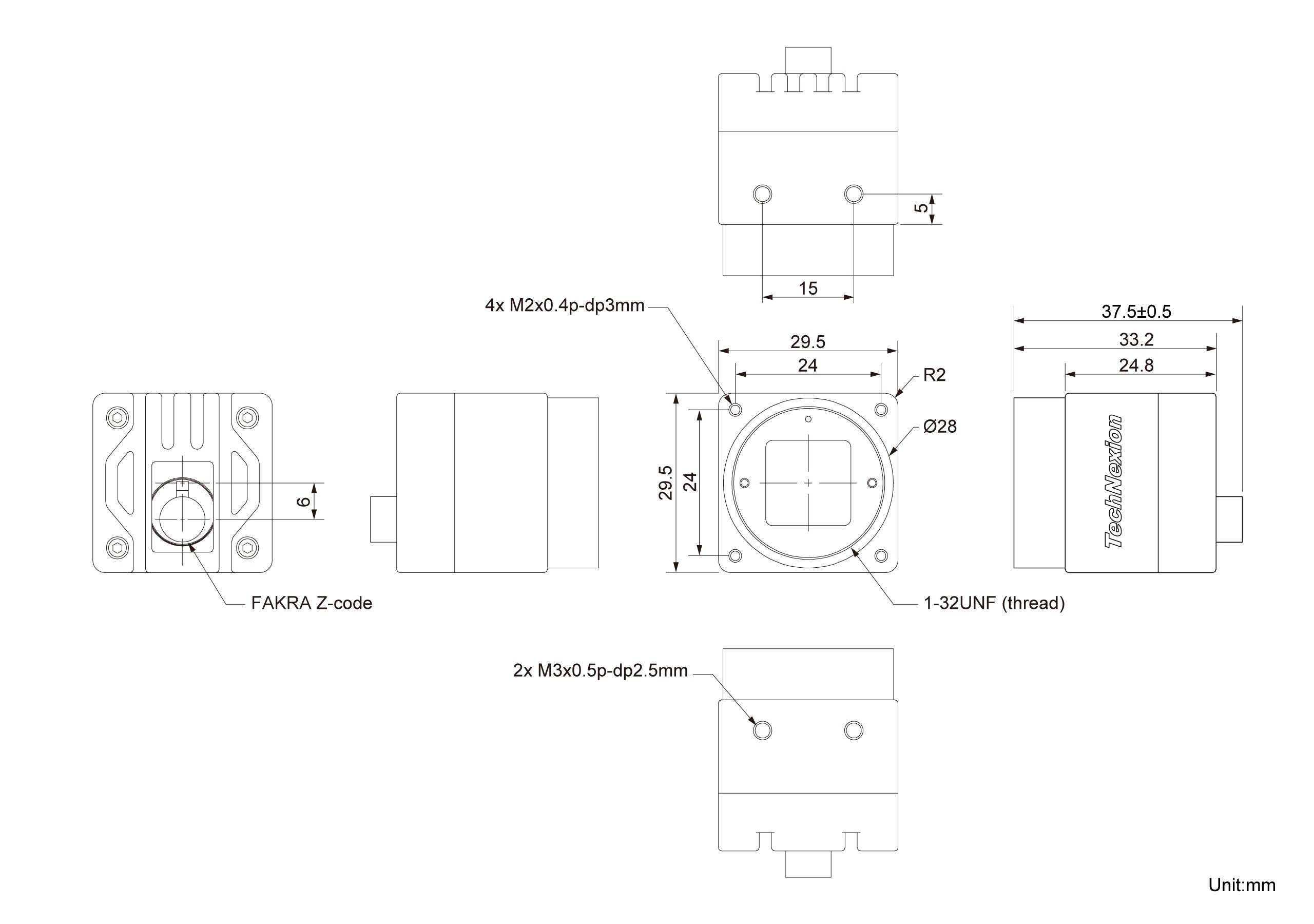 VLI-OV5640-CB Dimension