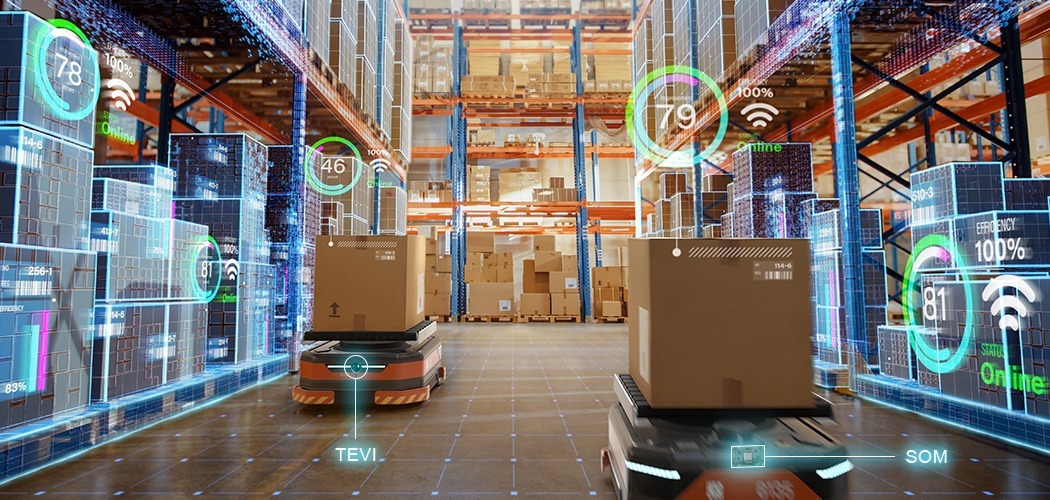AI robot in factory