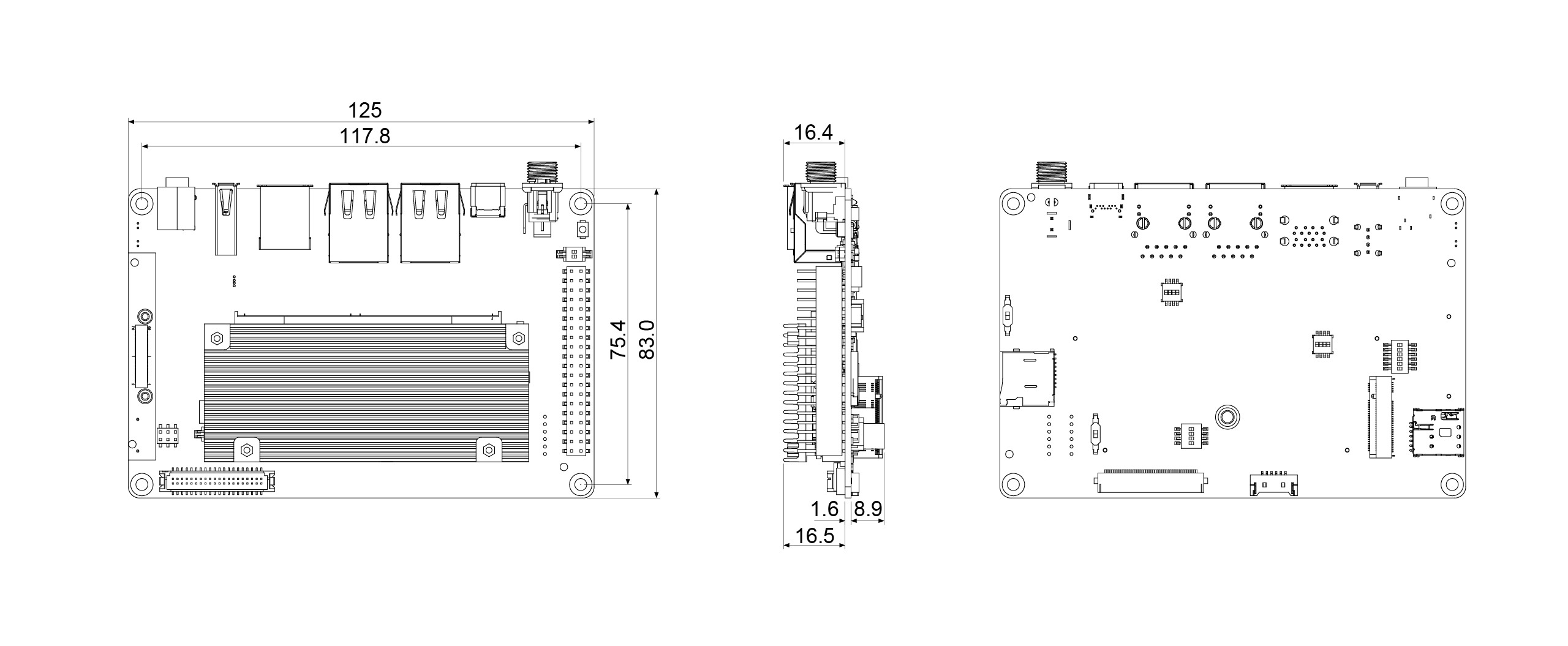EDM-WB-IMX93 Dimensions
