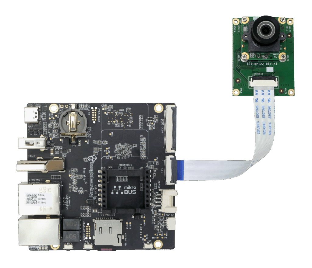 Beagleboard BeaglePlay with MIPI CSI-2 camera