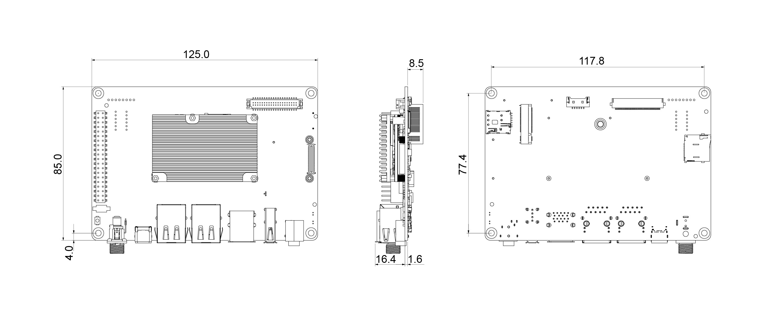 AXON-WB-IMX93 Dimensions