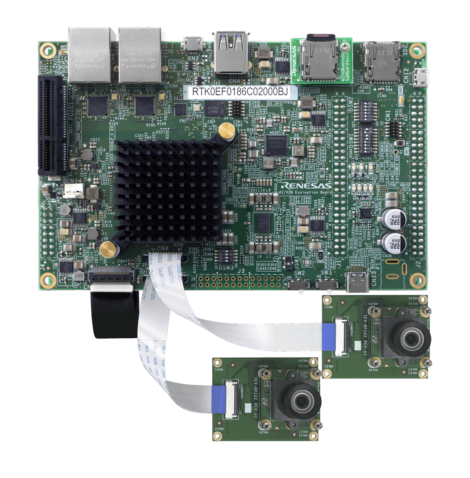 MIPI CSI-2 Cameras for Official Renesas RZ/V2N-EVK - TechNexion