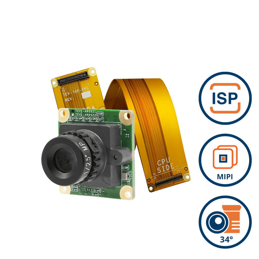 MIPI CSI-2 Sensor onsemi AR0521 5MP Color Rolling Shutter with ISP + 34 ...